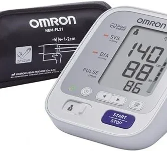 OMRON M3 Monitor de presión arterial. Tensiómetro de brazo digital con detección del pulso arrítmico, validado clínicamente.