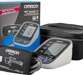 OMRON M7 Intelli IT Monitor de presión arterial con Bluetooth y manguito Intelli Wrap.